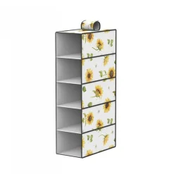 ORGANIZER PER ARMADIO 5 RIPIANI STRATI SCAFFALE PENSILE PORTA OGGETTI 15x30x70 CM