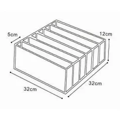 ORGANIZER PER ARMADIO 6 SCOMPARTI IN TESSUTO BIANCHERIA INTIMA SALVASPAZIO 59977