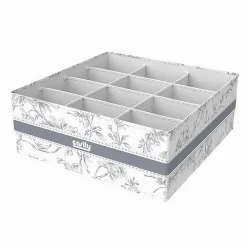 ORGANIZER PER ARMADIO 12 SCOMPARTI SCATOLA SALVASPAZIO 32X32X12CM FANTASIA 87331