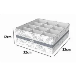 ORGANIZER PER ARMADIO 12 SCOMPARTI SCATOLA SALVASPAZIO 32X32X12CM FANTASIA 87331