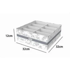 ORGANIZER PER ARMADIO 8 SCOMPARTI SCATOLA SALVASPAZIO 32X32X12CM FANTASIA 87330