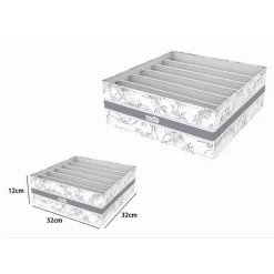 ORGANIZER PER ARMADIO 6 SCOMPARTI SCATOLA SALVASPAZIO 32X32X12 CM FANTASIA 87329