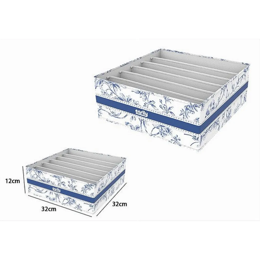 ORGANIZER PER ARMADIO 6 SCOMPARTI SCATOLA SALVASPAZIO 32X32X12 CM FANTASIA 87329