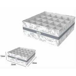 ORGANIZER PER ARMADIO 20 SCOMPARTI SCATOLA SALVASPAZIO 32X32X12CM FANTASIA 87333