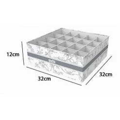 ORGANIZER PER ARMADIO 20 SCOMPARTI SCATOLA SALVASPAZIO 32X32X12CM FANTASIA 87333