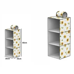 ORGANIZER PER ARMADIO 3 STRATI SCAFFALE PENSILE PORTA OGGETTI SCAFFALI 30x30x60