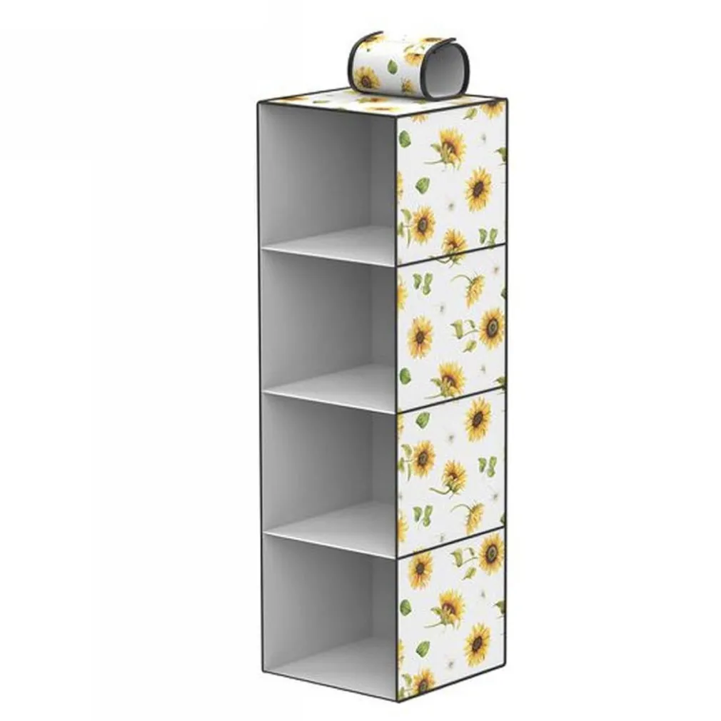 ORGANIZER PER ARMADIO 4 STRATI SCAFFALE PENSILE PORTA OGGETTI SCAFFALI 30x30x80