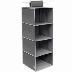 ORGANIZER PER ARMADIO CON 4 RIPIANI PORTA OGGETTI SALVASPAZIO 80X30X30 CM 69702