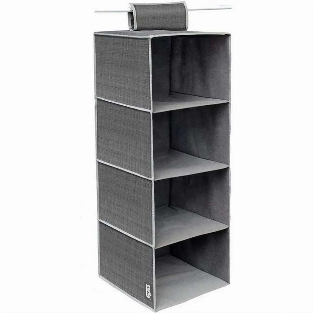 ORGANIZER PER ARMADIO CON 4 RIPIANI PORTA OGGETTI SALVASPAZIO 80X30X30 CM 69702