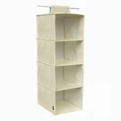 ORGANIZER PER ARMADIO CON 4 RIPIANI PORTA OGGETTI SALVASPAZIO 80X30X30 CM 69702