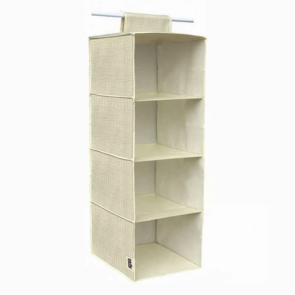 ORGANIZER PER ARMADIO CON 4 RIPIANI PORTA OGGETTI SALVASPAZIO 80X30X30 CM 69702
