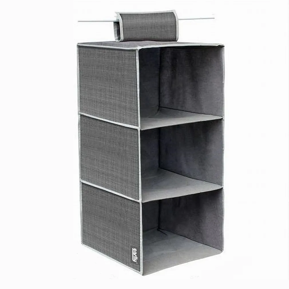 ORGANIZER PER ARMADIO IN TESSUTO CON 3 RIPIANI SCOMPARTI SALVASPAZIO 69701