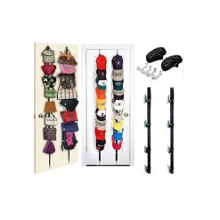 ORGANIZER PER BORSE CAPPELLI CON ELASTICO REGOLABILE PER PORTA CON 16 GANCI