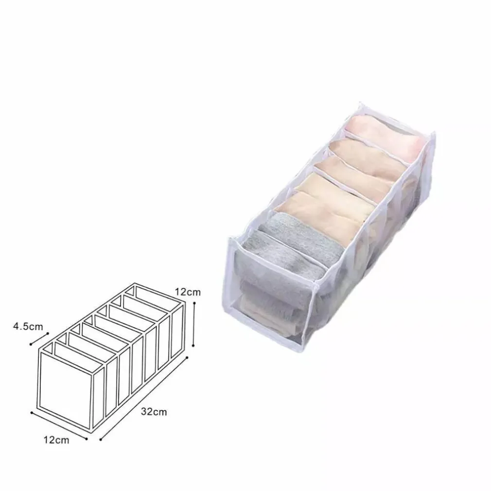 ORGANIZER PER CASSETTI 7 SCOMPARTI TESSUTO BIANCHERIA INTIMA SALVASPAZIO 59978