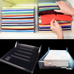 ORGANIZER PER MAGLIETTE SALVASPAZIO T-SHIRT PIEGHEVOLE CABINA ARMADIO CASSETTO