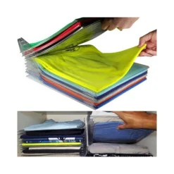 ORGANIZER PER MAGLIETTE SALVASPAZIO T-SHIRT PIEGHEVOLE CABINA ARMADIO CASSETTO