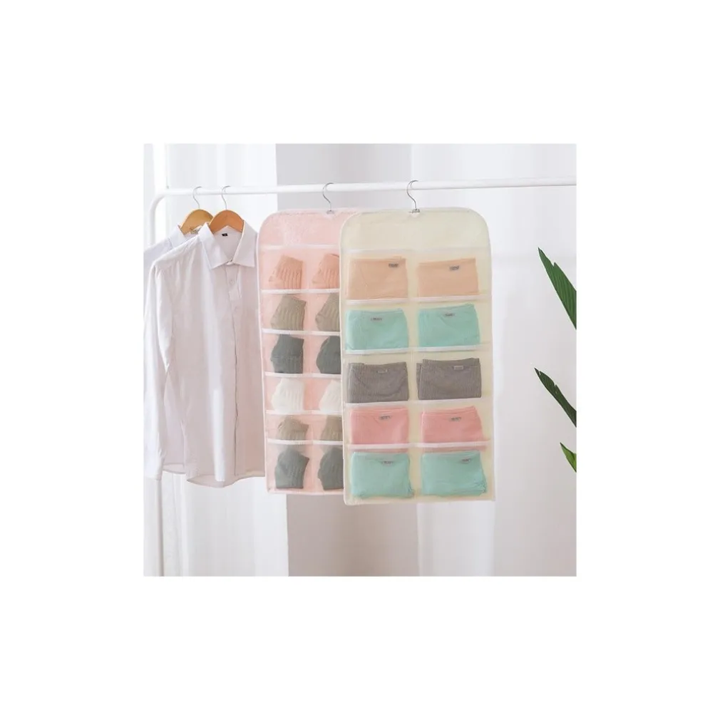 ORGANIZER PER PORTA REGGISENI CALZE E BIANCHERIA INTIMA A DUE LATI 15/30 POSTI