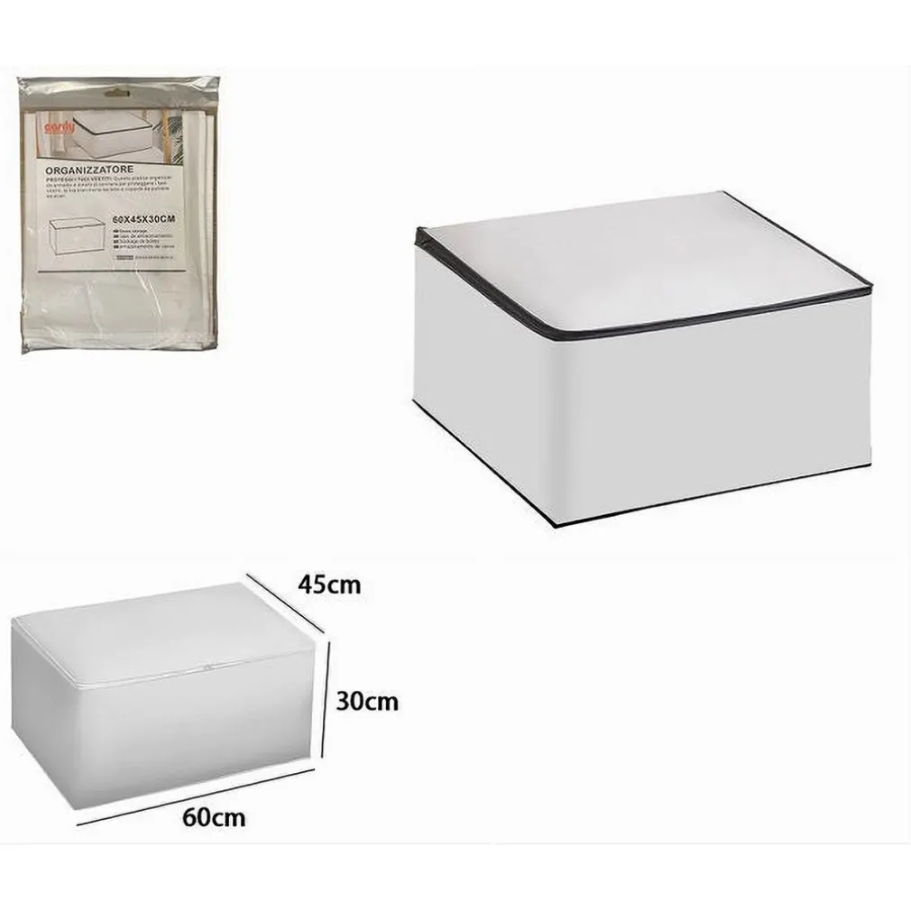 ORGANIZER PER VESTITI SCATOLE PIEGHEVOLI SALVASPAZI CONTENITORE 60X45X30CM 87420