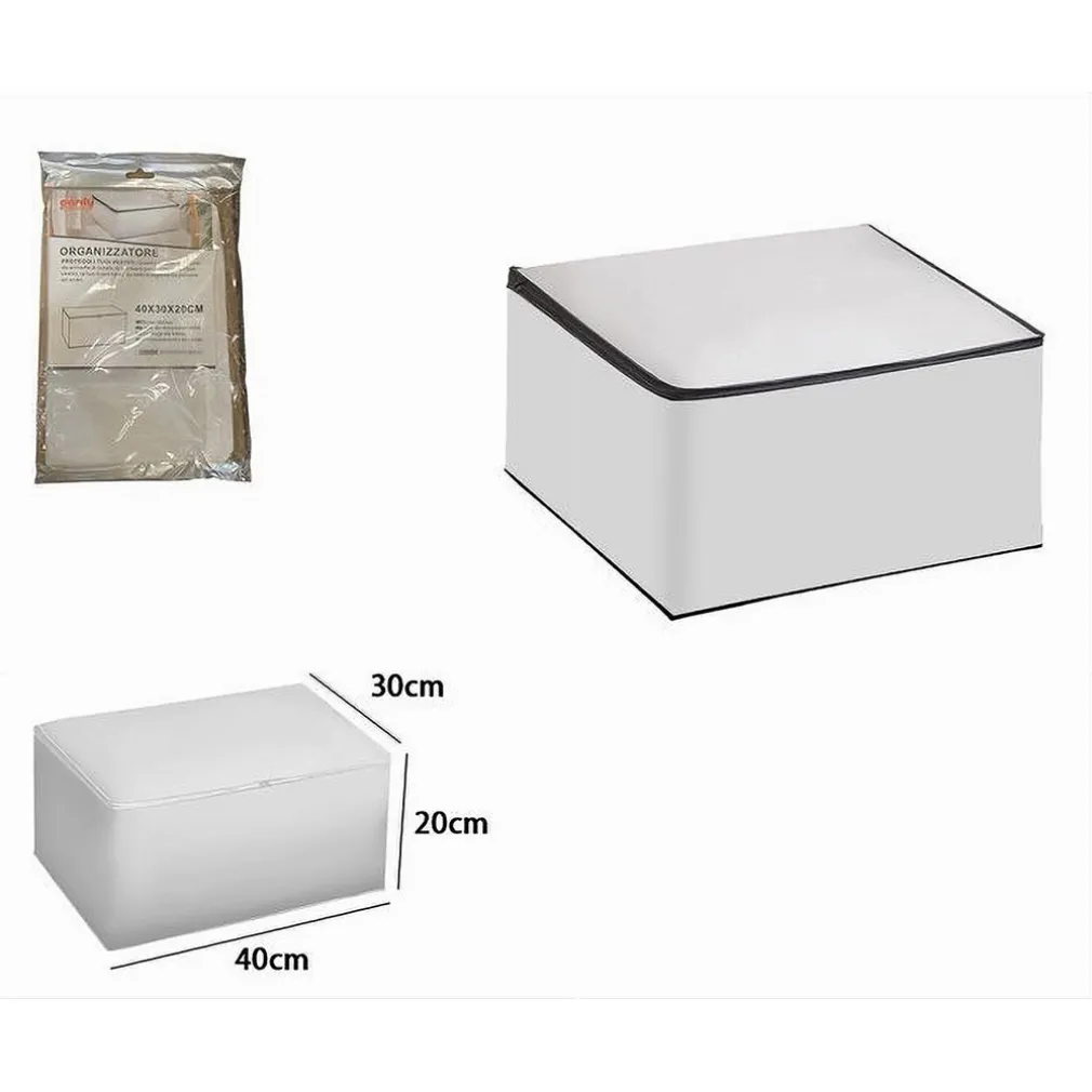 ORGANIZER PER VESTITI SCATOLE PIEGHEVOLI SALVASPAZI CONTENITORE 40X30X20CM 87418
