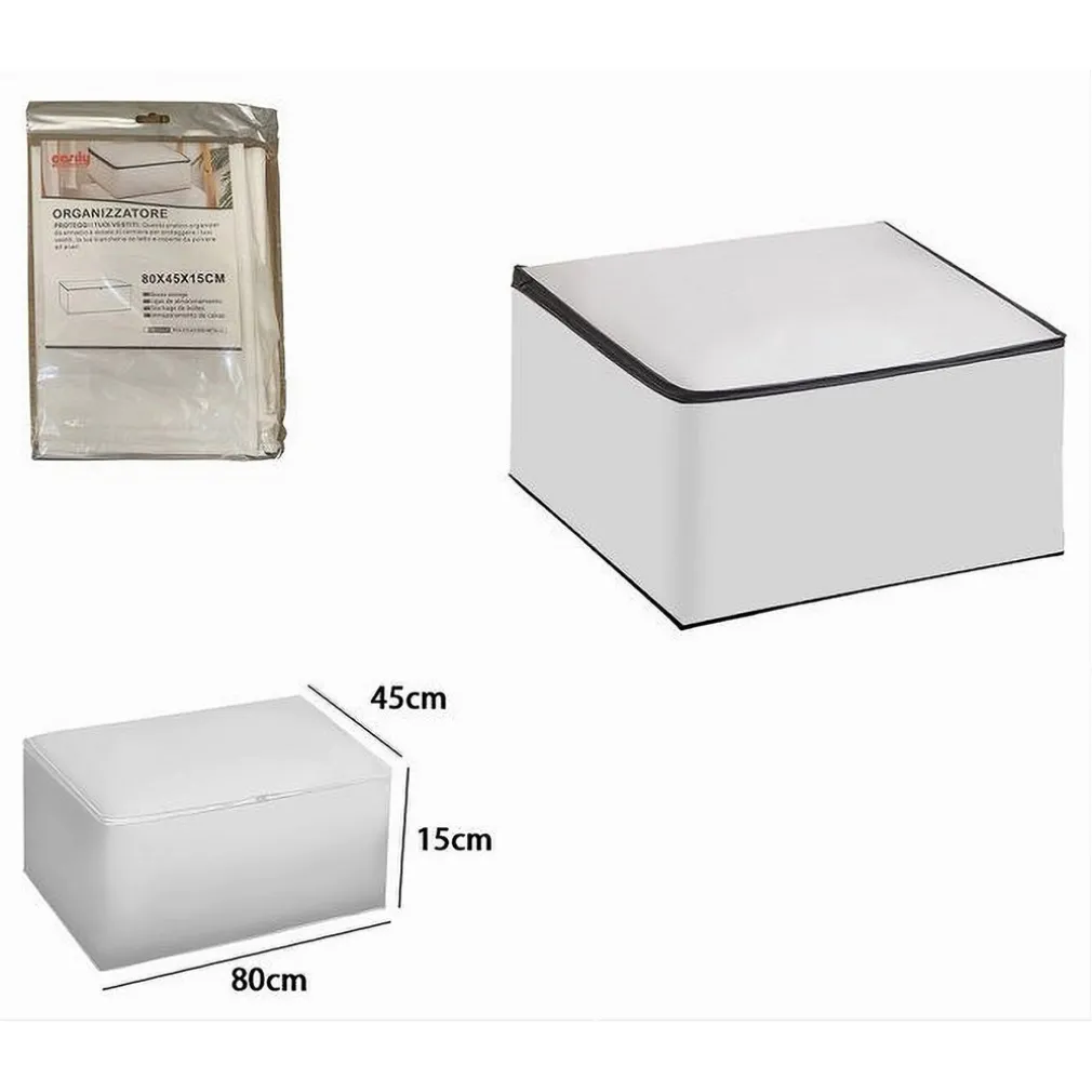 ORGANIZER PER VESTITI SCATOLE PIEGHEVOLI SALVASPAZI CONTENITORE 80X45X15CM 87421