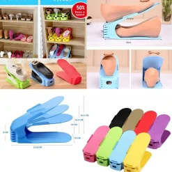 ORGANIZER REGOLABILE ARMADIO HOLDER SHOES RACK SCARPIERA SALVASPAZIO PORTASCARPE