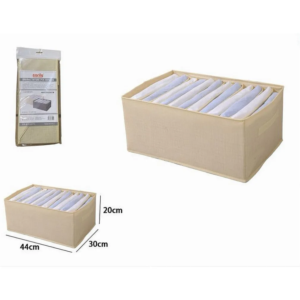 ORGANIZER SALVASPAZI ARMADI PIEGHEVOLE 12 SCOMPARTI CONTENITORE 44X20X30CM 87405