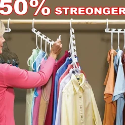 ORGANIZER SALVASPAZIO 10 PORTA STAMPELLE GRUCCE PER ARMADIO WONDER HANGER MAX