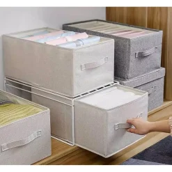 ORGANIZER SALVASPAZIO ARMADI PIEGHEVOLE 9 SCOMPARTI CONTENITORE 44X20X30CM 87404