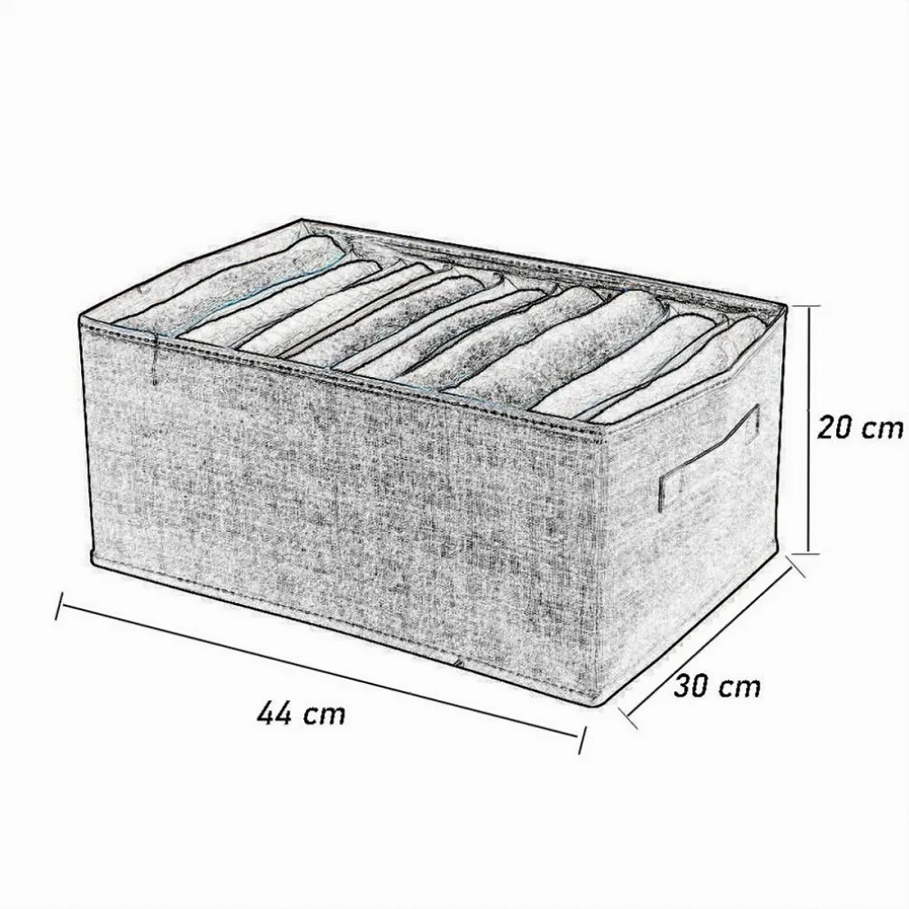 ORGANIZER SALVASPAZIO ARMADI PIEGHEVOLE 9 SCOMPARTI CONTENITORE 44X20X30CM 87404