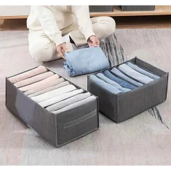 ORGANIZER SALVASPAZIO ARMADI PIEGHEVOLE 9 SCOMPARTI CONTENITORE 44X20X30CM 87404