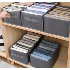 ORGANIZER SALVASPAZIO PER ARMADI SCATOLA PIEGHEVOLE 9 SCOMPARTI 36X20X25CM 87402