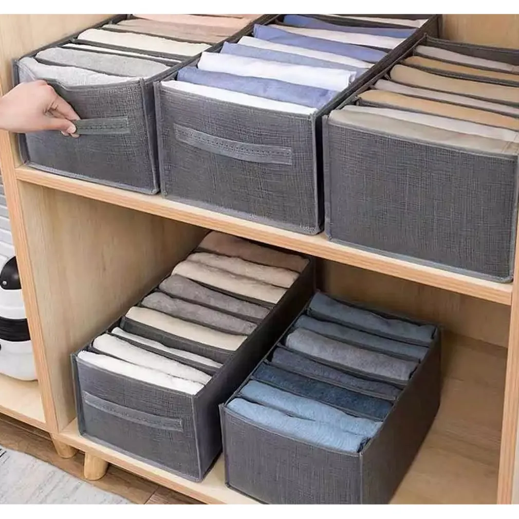 ORGANIZER SALVASPAZIO PER ARMADI SCATOLA PIEGHEVOLE 9 SCOMPARTI 36X20X25CM 87402