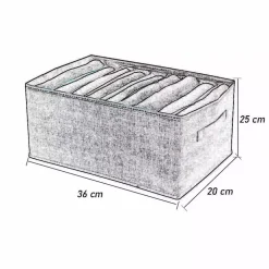 ORGANIZER SALVASPAZIO PER ARMADI SCATOLA PIEGHEVOLE 9 SCOMPARTI 36X20X25CM 87402