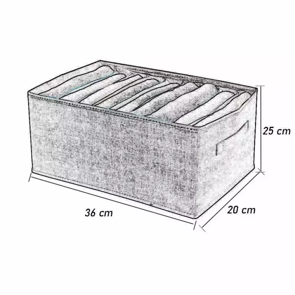 ORGANIZER SALVASPAZIO PER ARMADI SCATOLA PIEGHEVOLE 9 SCOMPARTI 36X20X25CM 87402
