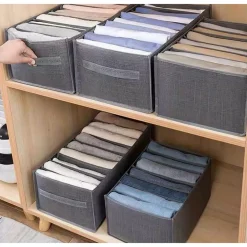 ORGANIZER SALVASPAZIO PER ARMADI SCATOLA PIEGHEVOLE 6 SCOMPARTI 44X20X30CM 87403