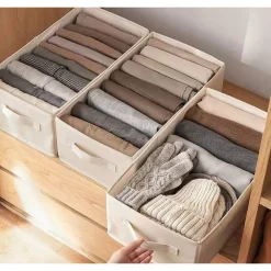 ORGANIZER SALVASPAZIO PER ARMADI SCATOLA PIEGHEVOLE 6 SCOMPARTI 44X20X30CM 87403