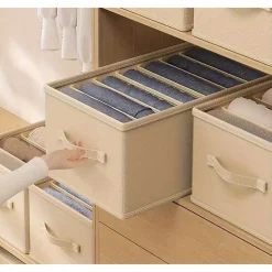 ORGANIZER SALVASPAZIO PER ARMADI SCATOLA PIEGHEVOLE 6 SCOMPARTI 44X20X30CM 87403