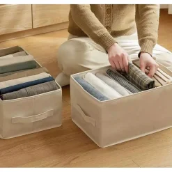 ORGANIZER SALVASPAZIO PER ARMADI SCATOLA PIEGHEVOLE 6 SCOMPARTI 44X20X30CM 87403