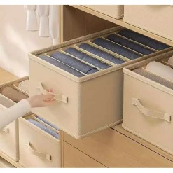 ORGANIZER SALVASPAZIO PER ARMADI SCATOLA PIEGHEVOLE 6 SCOMPARTI 36X20X25CM 87401