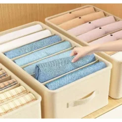 ORGANIZER SALVASPAZIO PER ARMADI SCATOLA PIEGHEVOLE 6 SCOMPARTI 36X20X25CM 87401