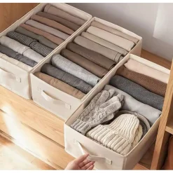 ORGANIZER SALVASPAZIO PER ARMADI SCATOLA PIEGHEVOLE 6 SCOMPARTI 36X20X25CM 87401