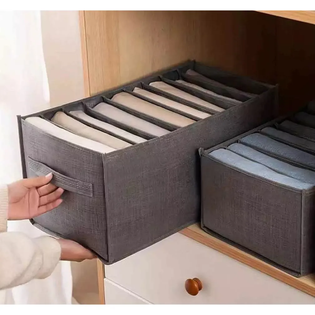 ORGANIZER SALVASPAZIO PER ARMADI SCATOLA PIEGHEVOLE 6 SCOMPARTI 36X20X25CM 87401