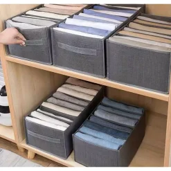 ORGANIZER SALVASPAZIO PER ARMADI SCATOLA PIEGHEVOLE 6 SCOMPARTI 36X20X25CM 87401