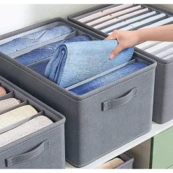 ORGANIZER SALVASPAZIO PER ARMADI SCATOLA PIEGHEVOLE 6 SCOMPARTI 36X20X25CM 87401