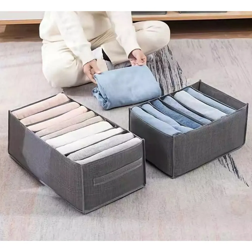 ORGANIZER SALVASPAZIO PER ARMADI SCATOLA PIEGHEVOLE 6 SCOMPARTI 36X20X25CM 87401