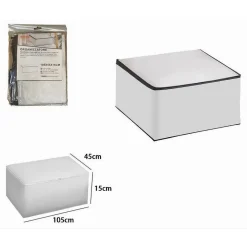 ORGANIZER VESTITI SCATOLE PIEGHEVOLI SALVASPAZIO CONTENITORE 105X45X15 CM 87422