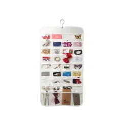 ORGANIZZATORE ORGANIZER DI GIOIELLI DA APPENDERE DOPPIO LATO 72 TASCHE JEWELLERY