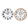 OROLOGIO DA PARETE IN LEGNO ROTONDO VINTAGE RETRO' ANALOGICO CASA CUCINA 218694
