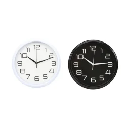 OROLOGIO DA PARETE MURO ANALOGICO PER CUCINA STANZA CASA 30CM BIANCO NERO 186866