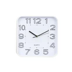 OROLOGIO DA PARETE MURO A QUARZO QUADRATO ANALOGICO CASA UFFICIO DA 30 CM 196872